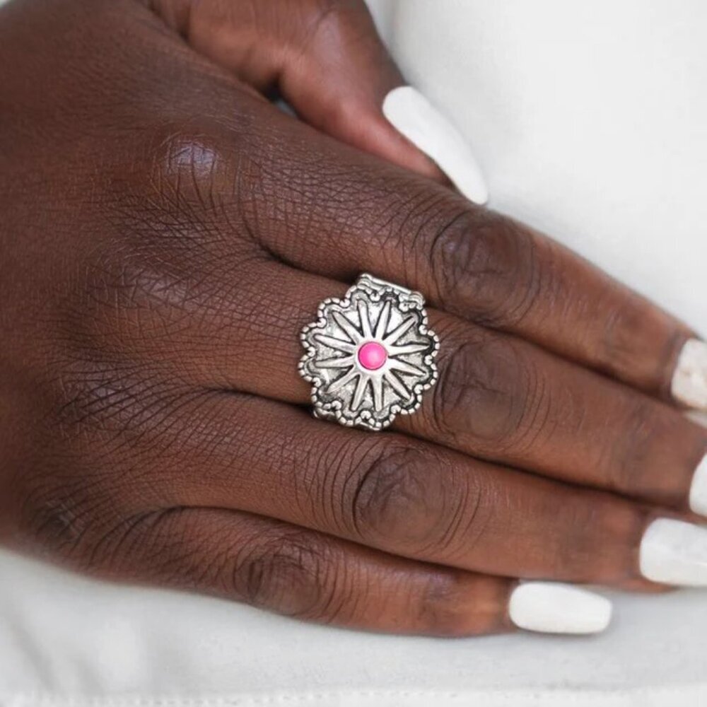 Paparazzi Jewelry Accessories - Stone Sensei - Pink Ring - Vintage